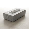 Fire Pit Table Designed for Multi-Function Use, Concrete Construction, Ceramic Wind Guard, Rectangular Shape