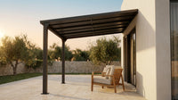 10 * 12FT Pergola,4 * 5 Inch Thickened Pillars & Enlarged Base,Outdoor Hardtop Lean to Gazebo,Wall Mounted Pergola,Pergolas Gazebos Clearance,Aluminum Frame Pergola,Uv Resistant Patio Roof — Lifestyle