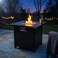 Outdoor Propane Fire Pit Table — Studio Shot