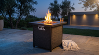 Outdoor Propane Fire Pit Table — Lifestyle