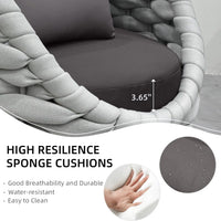Outdoor Sectional Sofa Set Built for All-Weather Durability, Rust-Proof Aluminum Frame, Water-Repellent Cushions